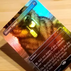 1x Arcane Signet (with Dogmeat Art), Foil Fallout Secret Lair 2464, Magic MTG NM - Image 2