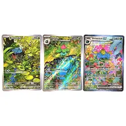 Pokemon 151 - Bulbasaur 166/165, Ivysaur 167/165 & Venusaur ex 198/165 English - Image 1