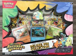 Pokemon Ascended Heroes First Partners Deluxe Pin Collection Kit Promo Booster - Image 1