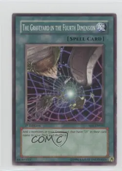 The Graveyard in Fourth Dimension 1st Ed. YuGiOh Dragon's Roar Structure Deck - Image 1