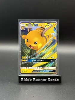 Pokemon TCG Raichu GX Raichu Promo Holo SM123 - Image 1