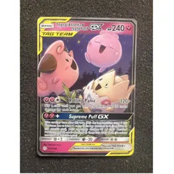Pokemon TCG Togepi & Cleffa & Igglybuff GX 143/236 Sm-Cosmic Eclipse Ultra Rare… - Image 1