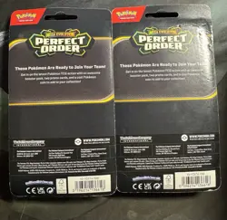 Pokemon TCG Perfect Order 2x Blister Bundle Snorlax Coin Steelix Promo Packs NEW - Image 2