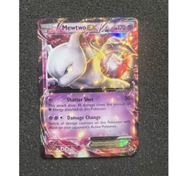 Pokemon TCG Mewtwo EX XY107 XY Black Star Promo Full Art Holo ENG 2016 170HP - Image 1