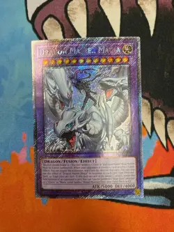Yugioh Dragon Master Magia (Platinum Secret Rare) (RA04-EN055) - NM - Image 1