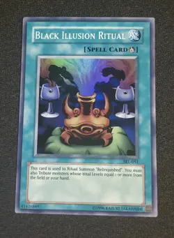 Yu-Gi-Oh! TCG Black Illusion Ritual Spell Ruler SRL-EN051 Super Rare NM - Image 1