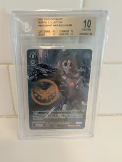 2021 Weiss Schwarz Japanese Marvel War Machine Gold Stamp *BGS 10* - Image 1