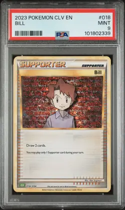 2023 POKEMON CLV-TRADING CARD GAME CLASSIC VENUSAUR & LUGIA EX DECK BILL PSA 9 - Image 1