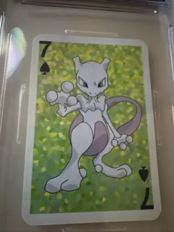 1999 Mewtwo CGC Pristine 10 BICYCLE POKEMON MINI PLAYING CARDS GREEN DECK - Image 3