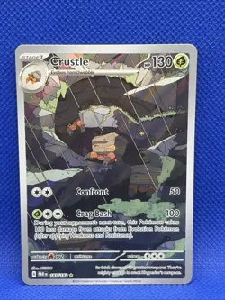 Pokemon TCG Crustle 183/182 Paradox Rift Illustration Rare Card NM - Image 1