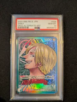 PSA 10 Sanji OP02 Alt Art One Piece Card Japanese #026 GEM MT - Image 1