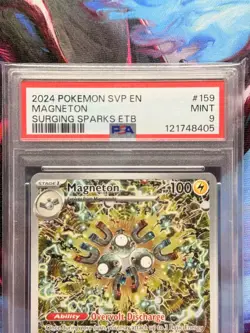 #159 Magneton PSA 9 SV Surging Sparks Elite Trainer Box Promo Pokemon Card - Image 5