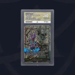 Dragon Ball Gold Energy Marker E01-06 Beerus Ace Graded 10 Promo Card Pop 1 Eng - Image 1