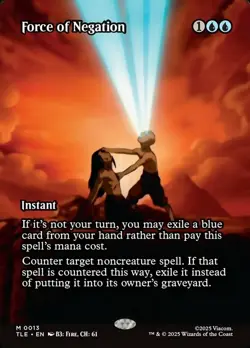 Near Mint x 1 Force of Negation - Foil - Borderless Avatar: The Last Airbender E - Image 1