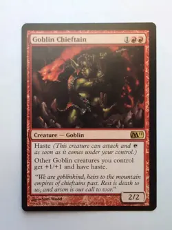 MTG Goblin Chieftain (M11) Core Set 2011 Regular Rare 141/249 - Image 1