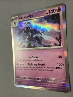 Pokemon TCG * SV Paldean Fates * 40/91 Ceruledge Holo Rare * FRESH PK - Image 2