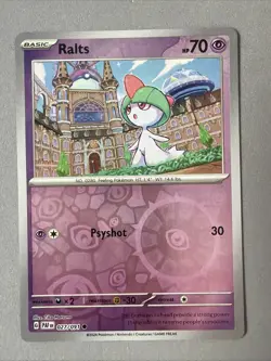 Pokemon TCG * SV Paldean Fates * 27/91 Ralts REVERSE HOLO Common * FRESH PK - Image 1