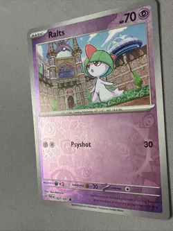 Pokemon TCG * SV Paldean Fates * 27/91 Ralts REVERSE HOLO Common * FRESH PK - Image 2