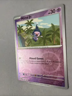 Pokemon TCG * SV Paldean Fates * 31/91 Mime Jr. REVERSE HOLO Common * FRESH PK - Image 2
