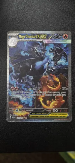 Pokemon Mega Charizard X EX 125/094 Phantasmal Flames Secret Rare Holo - Image 1