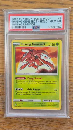 Pokemon - PSA 10 - Shining Genesect - 9 - Sun & Moon - Shining Legends - Image 1