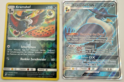 Pokemon Karte TCG Kramshef GX 202/214 Krafte im Einklang Holo Rare Deutsch LP-GD - Image 1