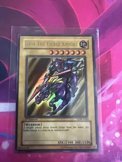 Gaia The Fierce Knight Ultra LOB-A006 1st Australian Light Play Yugioh TCG - Image 1