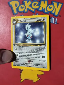 1st Edition TOGETIC 2000 Pokemon Neo Genesis First Edition 16/111 Rare Holo LP - Image 1