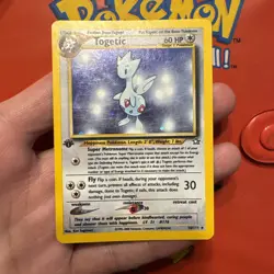 1st Edition TOGETIC 2000 Pokemon Neo Genesis First Edition 16/111 Rare Holo LP - Image 5