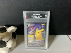 TCCG 9 Pikachu V Full Art TG16 2022 Pokemon Lost Origin Trainer - Image 1