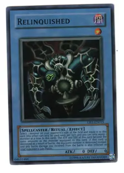 YUGIOH - RELINQUISHED DB1-EN015 - UNLIMITED - SUPER RARE - Image 1