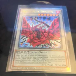 Black Rose Dragon QCR TN23-EN014 25th Anniversary Tin: Dueling Heroes Yugioh - Image 1