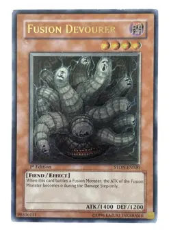 YuGiOh FUSION DEVOURER Ultimate Rare STON-EN020 - Image 1