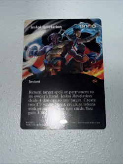 MTG TCG Jeskai Revelation (Borderless) M Tarkir: Dragonstorm 361 - Image 1