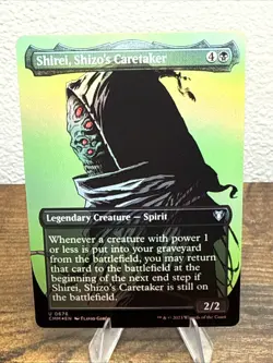 Shirei, Shizo's Caretaker #676 (Borderless) Commander Masters Foil - MTG - Image 1