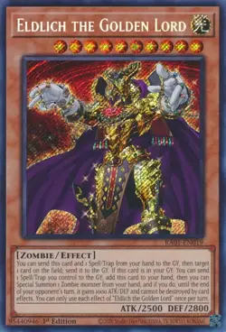 Eldlich the Golden Lord - Playset 3 Cards - RA01-EN019 - Secret Rare - Yugioh - Image 2