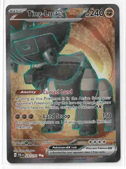 Pokemon TCG Ting-Lu ex 243/193 2023 Paldea Evolved Ultra Rare Card - NM - Image 1