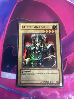 Celtic Guardian Super Rare LOB-A007 1st Australian Light Play Yugioh TCG - Image 1