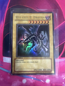 Red-Eyes B. Dragon Ultra Rare LOB-A070 1st Australian Near Mint Yugioh TCG - Image 1