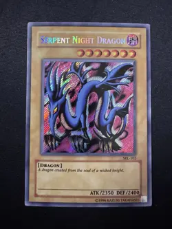 Yugioh Serpent Night Dragon SRL-103 Spell Ruler Unlimited Secret Rare Near Mint - Image 1