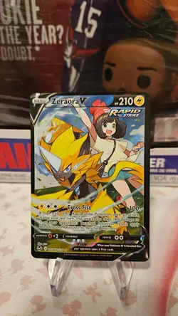 2022 Zeraora V TG16/TG30 Trainer Gallery Silver Tempest Full Art Pokemon Card - Image 1