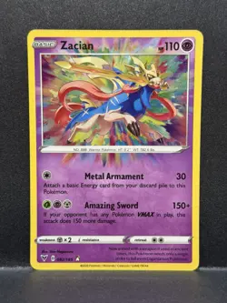 Zacian 82/185 Vivid Voltage Amazing Rare Holo Pokemon TCG NM - Image 1