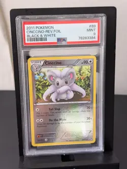 PSA 9 2011 Pokemon Black & White Cinccino Reverse Foil #89 - Image 1