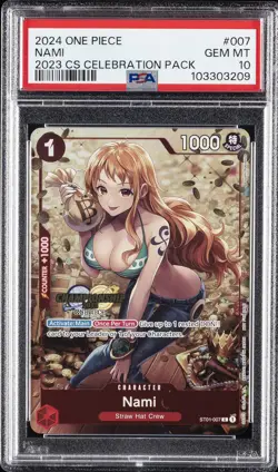 2024 ONE PIECE CHAMPIONSHIP 2023 CELEBRATION PACK #007 NAMI PSA 10 - Image 1