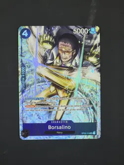 Borsalino OP02-114 Alt Art Super Rare -Paramount War- ONE PIECE TCG NM ENGLISH - Image 1