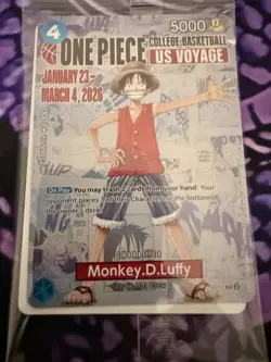 Monkey.D.Luffy (055) (College Basketball US Voyage) P-055 One Piece Promotion... - Image 3