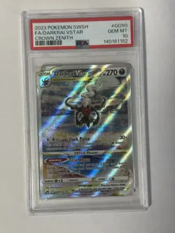 Darkrai Vstar GG50/GG70 Sword Shield Crown Zenith Pokemon PSA 10 - Image 1