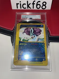2003 POKEMON AQUAPOLIS #8 SUICUNE BOX TOPPER PSA 5 - Image 1