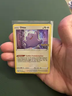 Pokemon TCG Ditto Pokemon Go 053/078 Holo Holo Rare - Image 1