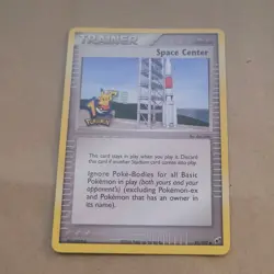 VINTAGE POKEMON PROMO CARD - SPACE CENTER 91/107 - (10TH ANNIVERSARY) RARE NM - Image 1